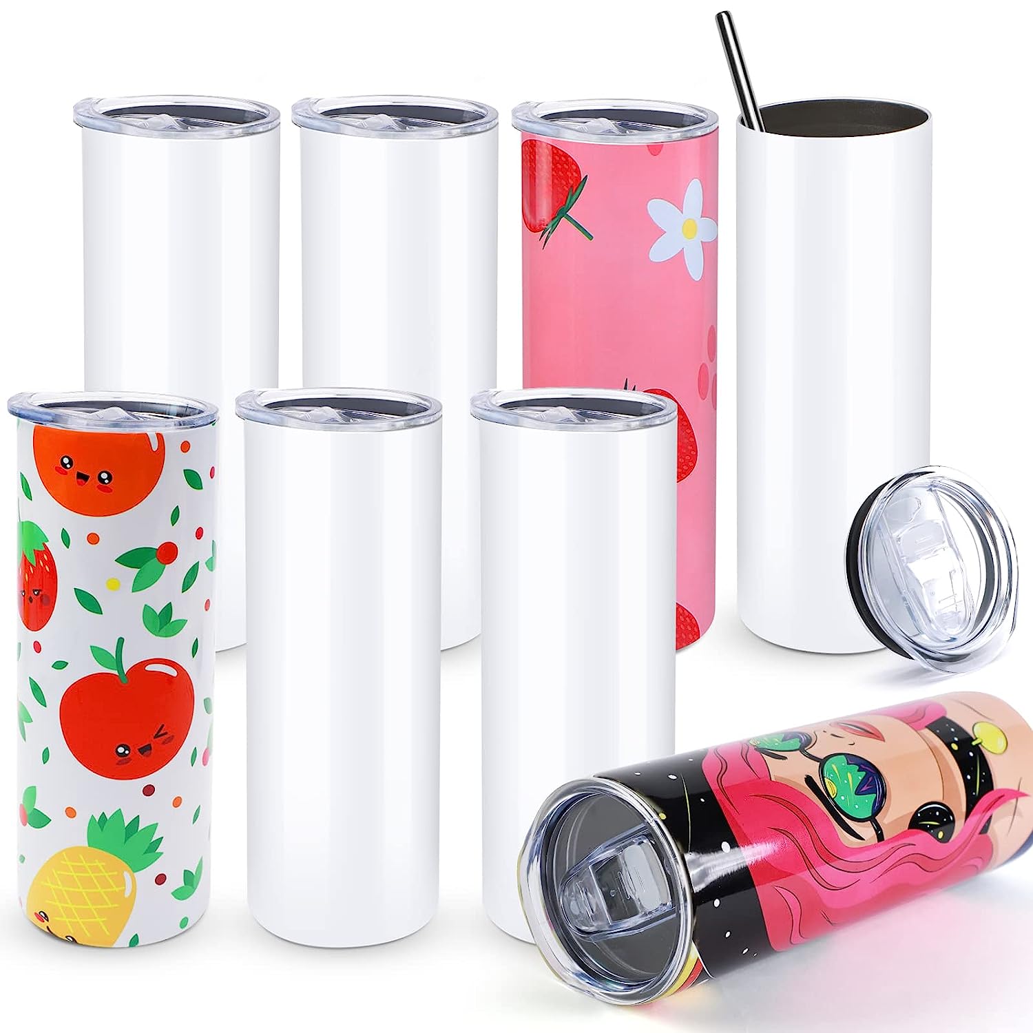 Sublimation Mug White - HTVRONT 8 vasos de sublimación de