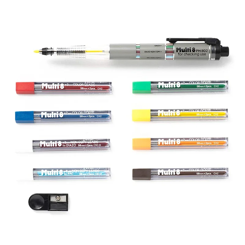 Pentel Pen Energel - Lápiz mecánico Pentel Multi+8 de 2,0