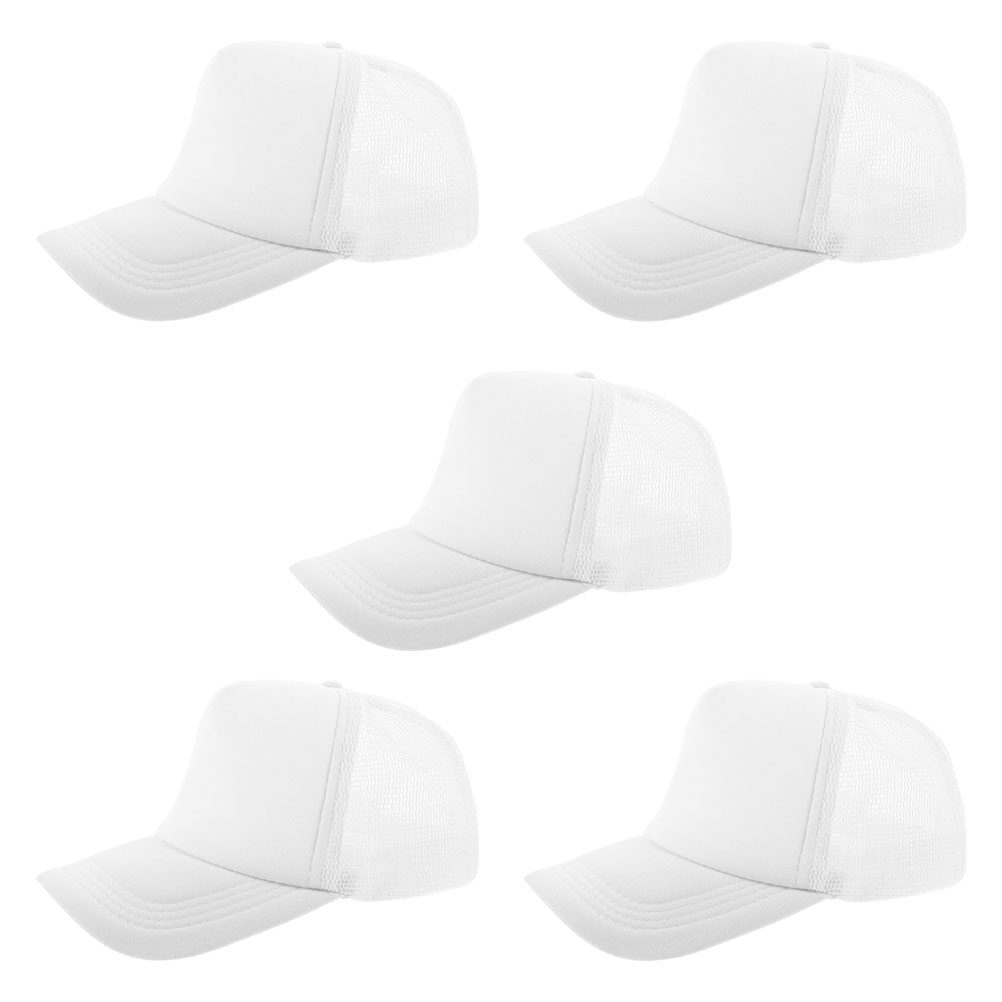 Hat Sublimation Blank - 5 Gorras de Béisbol de Malla