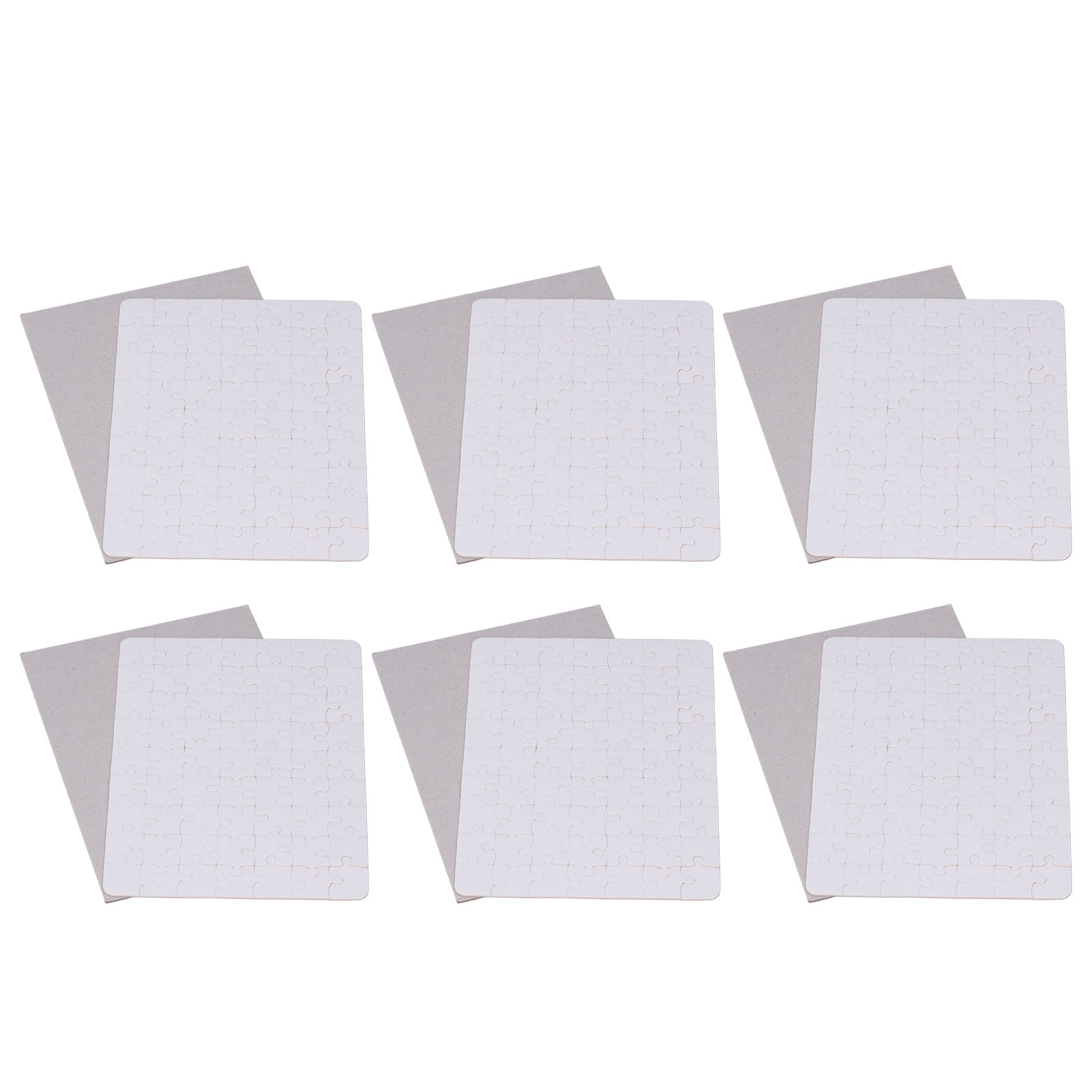 Juego de 6 rompecabezas en bla - Puzzle Blank White reseña y precio
