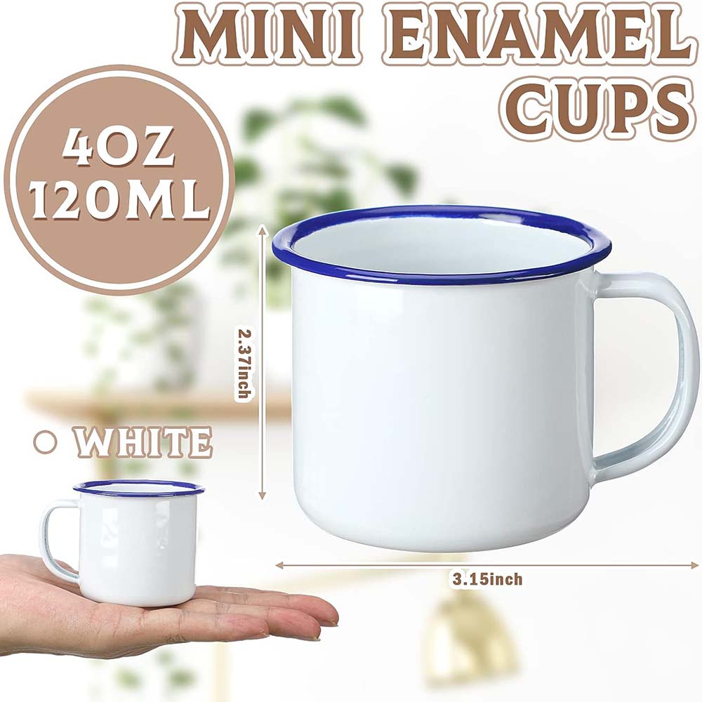 Mini tazas de café esmaltadas  - Sublimation Mug White reseña y precio
