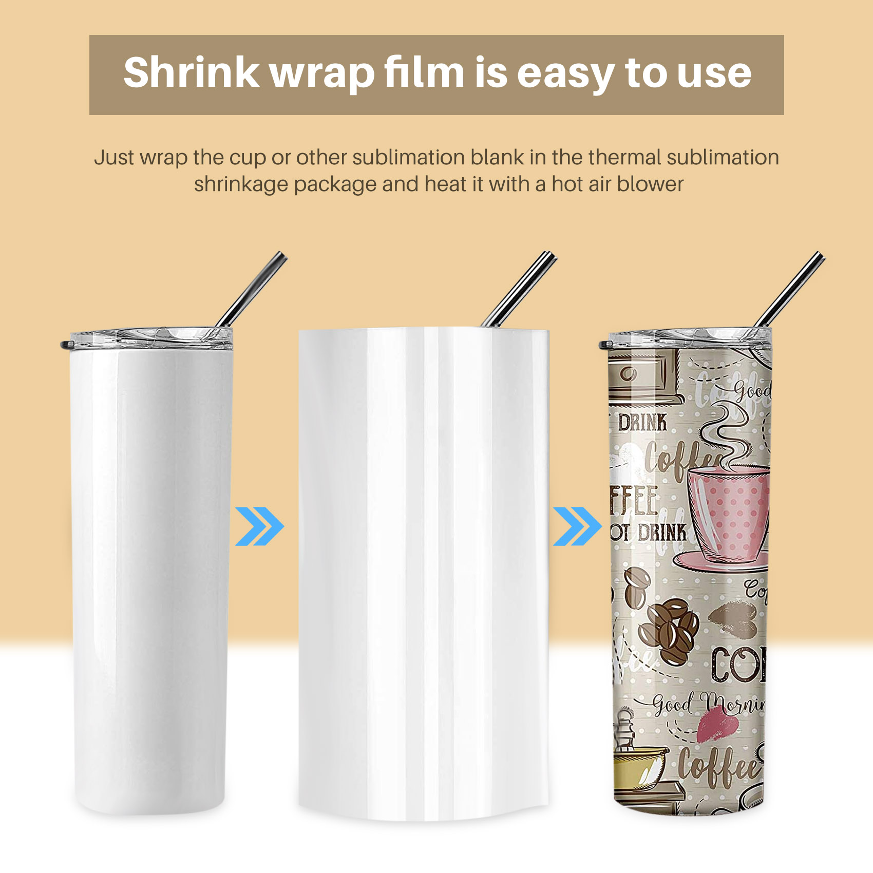 Fundas termorretráctiles para  - Sublimation Mug White reseña y precio